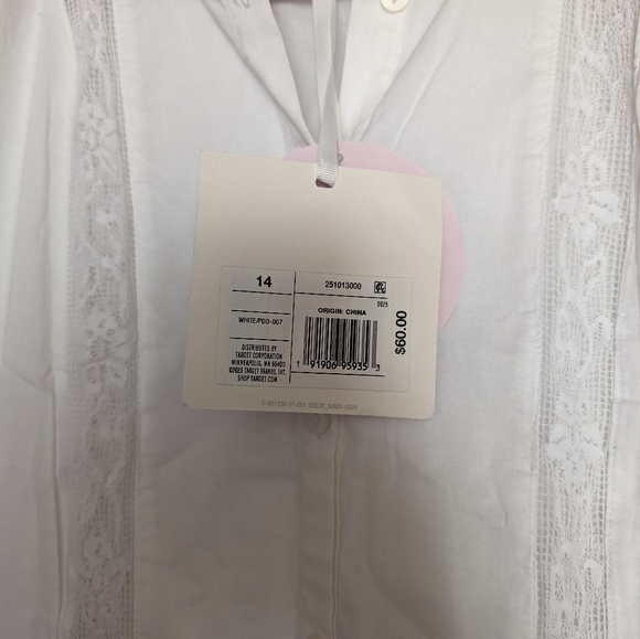 LoveShackFancy Target white Phoebe dress size 14 - Picture 3 of 3